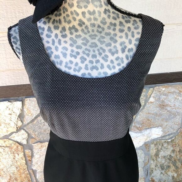 Semantiks Black Polka Dot Sleeveless Cocktail Dress Size 6 - Picture 5 of 16